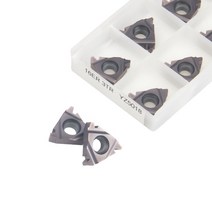 10개 세트 초경 나사 삽입 16ER/IR 22ER/IR 1.5TR 2TR 2.5TR 3TR 4TR 5TR 6TR 사다리꼴 선반 공구 블레이드, [10] 22IR KT1505, [07] 6TR pitch