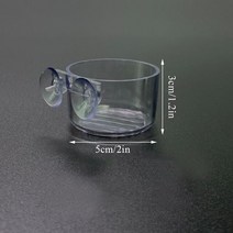 수족관 장식 매달린 물고기 탱크 미니 크리스탈 아크릴 유리 냄비 물방울 무늬 물 심기 실린더 컵 먹이 액세서리 사료, [01] round