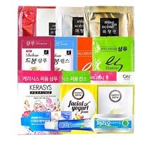 일회용 소포장 목욕용품 10개입 샴푸 린스 바디워시 폼클렌징 치약 업소용 여행용 목욕 해피바스 댕기머리, 댕기머리 서린 샴푸 8ml(10개)