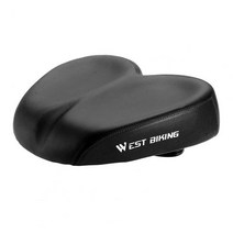 인체 공학적 디자인 유용한 자전거 안장 소음 없는 자전거 부품 충격 흡수 자전거 시트, Black