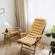 라운지 의자 쿠션 통합 흔들 좌석 안락 의자 휴식 휴식 홈 장식 가을과 겨울 접는 게으른 의자 커버, 연노랑_125cmx50cmx10cm