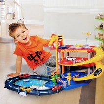 브라고 3층 주차장놀이 조립완구 자동차장난감 다이캐스트 미니카 Parking Playset