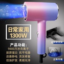 무선드라이기 독일 드라이기 숙소용 타입학생 800w가정용 두발보호 소출력 500w여학생타입 300w, T12-여신 핑크-9800만 -가정용 1300w-가정용
