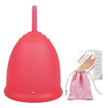 월경컵 생리컵 생리용품 월경컵 세척 출입하기 쉬운 누출 없는 부드러운 세척 소독 (표준 타입 M(단품) 산호 레드) 月経カップ 生理カップ 生理用品 月経カップ洗浄 出し入れやすい