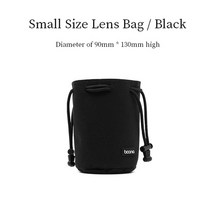 SLR 필름 카메라 백팩 boona 카메라 가방 배낭 렌즈 가방 drawstring, 라운드 블랙 s h002