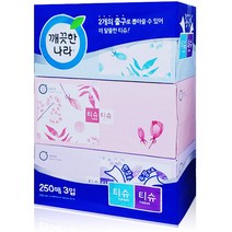 _ 티슈티슈 각티슈 250매 3입 x 4개, 1개