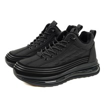 [에코로바]매듭이 필요없는 기모안감 통 에어쿠셔닝 남성 멀티 키높이 운동화 ER1035