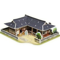 DIY 입체 퍼즐 조립 키트 기와집, 단품, 단품