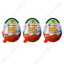 킨더조이 나툰즈 남녀공용 동물 모형 장난감 화이트 초코렛 초코볼 20g x 3개