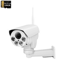 열화상카메라 적외선카메라 적외선 무선 보안 IP 와이파이 PTZ 자동 줌 SD 카드 사람 감지 IR Sonyimx335 HD 3G 4G SIM, 없음, 19.5MP-WIFI-128GB - 미국 플러그-배 줌