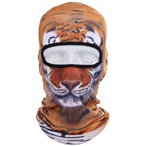 스노우보드헬멧 동물 인쇄 Balaclava 고양이 개 호랑이 전체 얼굴 마스크 스키 사이클링 스카프 실행 사냥 스노우 보드 낚시 자전거 헬멧 모자 바이크 오토바이두건 여성 남성, [04] BNB-05