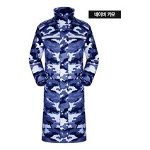 방풍 농사 판초우의 골프장 남성우비 겨울비옷 건설현장 방수 캠핑 남여공용 방수원단 배달 네이비카모 우비 롱코트