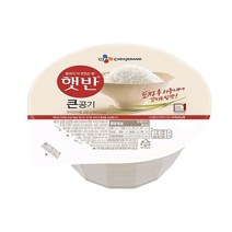 햇반 백미 큰햇반 사각, 300g, 18개