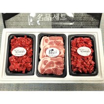 [당일배송]나라믿음축산 국내산 1등급 목살700g 1+ 암소한우 양지600g 선물세트, 단품