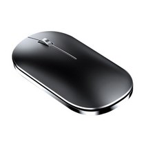 손편한 마우스 MS502 2.4G 무선 블루투스 호환 버튼 음소거 USB 수신기 마우스가 있는 무소음 충전, 검은색