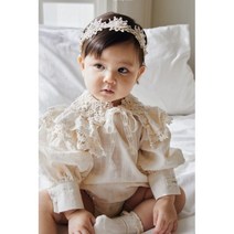 아그네스퍼프슈트 봄 백일 돌 6개월 촬영룩 북유럽아기옷 하이바이베베