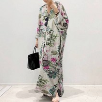 여성 zanzea casual lapel collar vestidos 긴 원피스 295