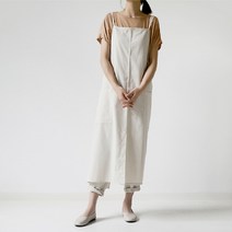 허블팜 린넨코튼 앞치마 어린이집 카페 미용사, NATURAL(네츄럴)