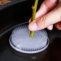 침봉 원형 꽃꽂이 수반 고정 흡착식 DD-11682 꽃침봉, 블랙