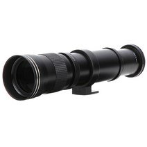 망원 렌즈 420-800mm F8.3-16 수동 초점 카메라 렌즈 알루미늄 합금 2X 텔레 컨버터 니콘 F 마운트 카메라 용 초망원 줌 렌즈 (블랙)