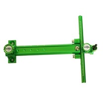 Southland Archery Supply 양궁 리커브 보우 CNC 타겟 사이트 T 모양 조절 링 싱글 섬유 광학 핀 알루미늄 탈착식 컴파운드 대회용 올림픽 스타일 사냥 연습 범, Green