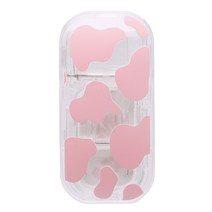 온리유 얼룩 무늬 휴대폰 팝톡, 클리어 핑크, 1개