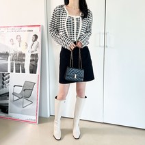 이지부티크 빅사이즈 트위드 나시 가디건 자켓 세트 여성의류