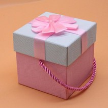 ABM 꽃리본선물상자 핑크(10x10)선물박스 종이상자 포장상자 포장박스 기프트박스, ABM(C) 꽃리본 선물상자 핑크(10