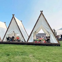 상업용 텐트 방갈로 하우스 펜션 글램핑장 카페 캠핑, 2.0x2.0m (삼각형 바닥 없음)