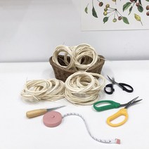 라탄 공예 키트 diy 세트 재료 바구니 티코스터 만들기, 환심100g+초키가위세트