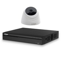다후아 방범용 CCTV 실외 감시 돔카메라 설치세트 HDD 1TB, 녹화기(DH-XVR5104HS-X1 1TB), 실내 아이볼 카메라(DH-HAC-T1A21N)