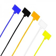 [에이치플러스몰] 컬러 메모 케이블 타이 네임 마크 타이 250P DD-11203