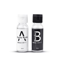 수지 에폭시 고접착 1:1 AB 경화제 크리스탈 접착제 DIY 보석 만들기 액세서리 70g/200g/500g, 06 A35ml-B35ml