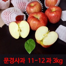 [경북문경사과] 먹기 좋은 크기의 아삭하고 새콤 달콤한 가정용 실속포장 2kg~10kg, 1박스, (중11-12과)3kg 내외