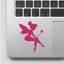다꾸 문구덕후 핑크 아름 다운 작은 요정 패턴 데 칼 Tinkerbell 앉아 스티커 노트북 칼 아트 비닐 GA219, 09 Custom color_05 26CM