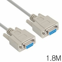 케이블 통신용 9핀 NULL MODEM F 1.8M, 색상:[색상]본상품