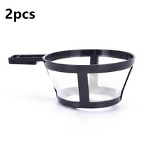 커피용품 1Pcs 재사용 가능한 나일론 커피 포트 필터 홀더 메쉬 바구니 Coffeeware 스푼 스트레이너 차 브, 02 2pcs