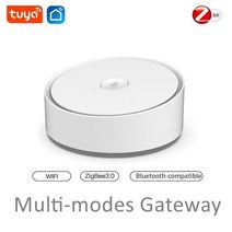 멀티 모드 메쉬 허브 Tuya ZigBee 3.0 스마트 허브 무선/유선 게이트웨이 브리지 App 음성 원격 제어 지원, 02 wireless multimode