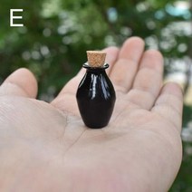 캔들만들기재료 캔들유리용기 소이캔들만들기 DIY미니 유리 병 코르크 마개 장식 소원 항아리와 작은 빈 웨, 06 E