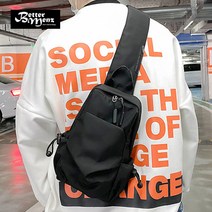 베러먼즈 남자 멀티 포켓 슬링백 방수 크로스백 소형 스포츠 조깅 외출 여행 등산 아이패드 어깨 가방 숄더백