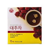 오뚜기 대추차 15봉 대추농축액 건강한차 견과류첨가