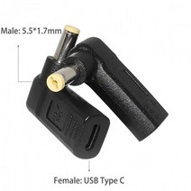 USB 3.1 유형 C USB-C DC 노트북 전원 어댑터 PD 에뮬레이터 트리거 플러그 커넥터 변환기 Asus Hp Dell Acer 노트북 Pc, 5.5-1.7mm