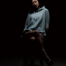 에베쏘 블루캔디 더큰_컬러콤비 트레이닝 후드티_7006