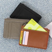 여자 남자 여친 엄마 아빠 생일 간편한 카드 지갑 선물 천연 가죽 커플 작은 소형 지갑