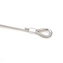 M0.5 M10 다양한 크기의 스틸 와이어 케이블 로프 고정 클립 타원형 알루미늄 페룰 압착 루프 피팅 클램프, [09] M4 50pcs