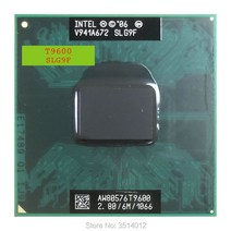인텔 코어 2 듀오 T9600 SLG9F SLB47 2.8 GHz 듀얼 스레드 CPU 프로세서 6M 35W 소켓 P