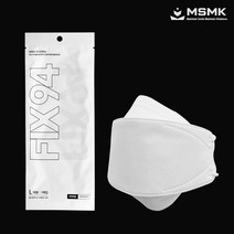 KF94 픽스구사 대형 50매 100매 블랙 화이트 귀가편한 귀편한 사이즈 큰 마스크 K94, 흰색