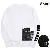 퍼핀 L-2XL 맨투맨 기본핏_사이드스트릿 크루넥