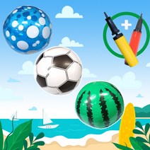 여름 비치볼 30센치 물놀이 축구공 3종 선택가능, 1.수박