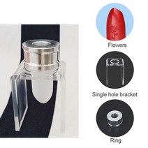 3 종 세트 DIY 12.1mm 간단한 립스틱 충전 튜브 꽃 실리콘 몰드 알루미늄 링 단공 브래킷 제 립스틱 간단한 도구 세트, 보여진 바와 같이, 하나